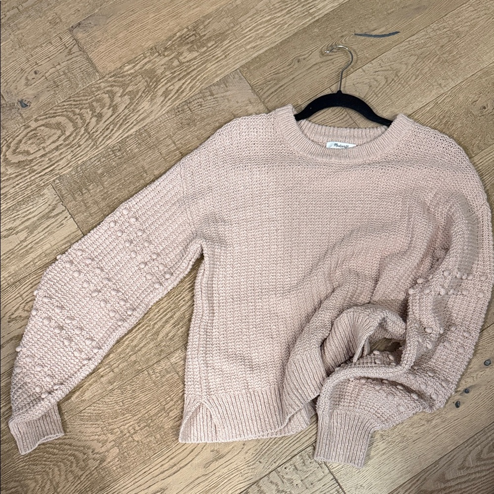 Madewell Textured Knit Crew Neck Sweater